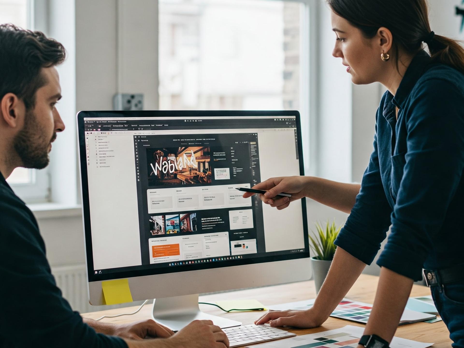 Konzeptionelles Bild zur Darstellung des intensiven Planungsprozesses für professionelles Webdesign bei SysWelt.