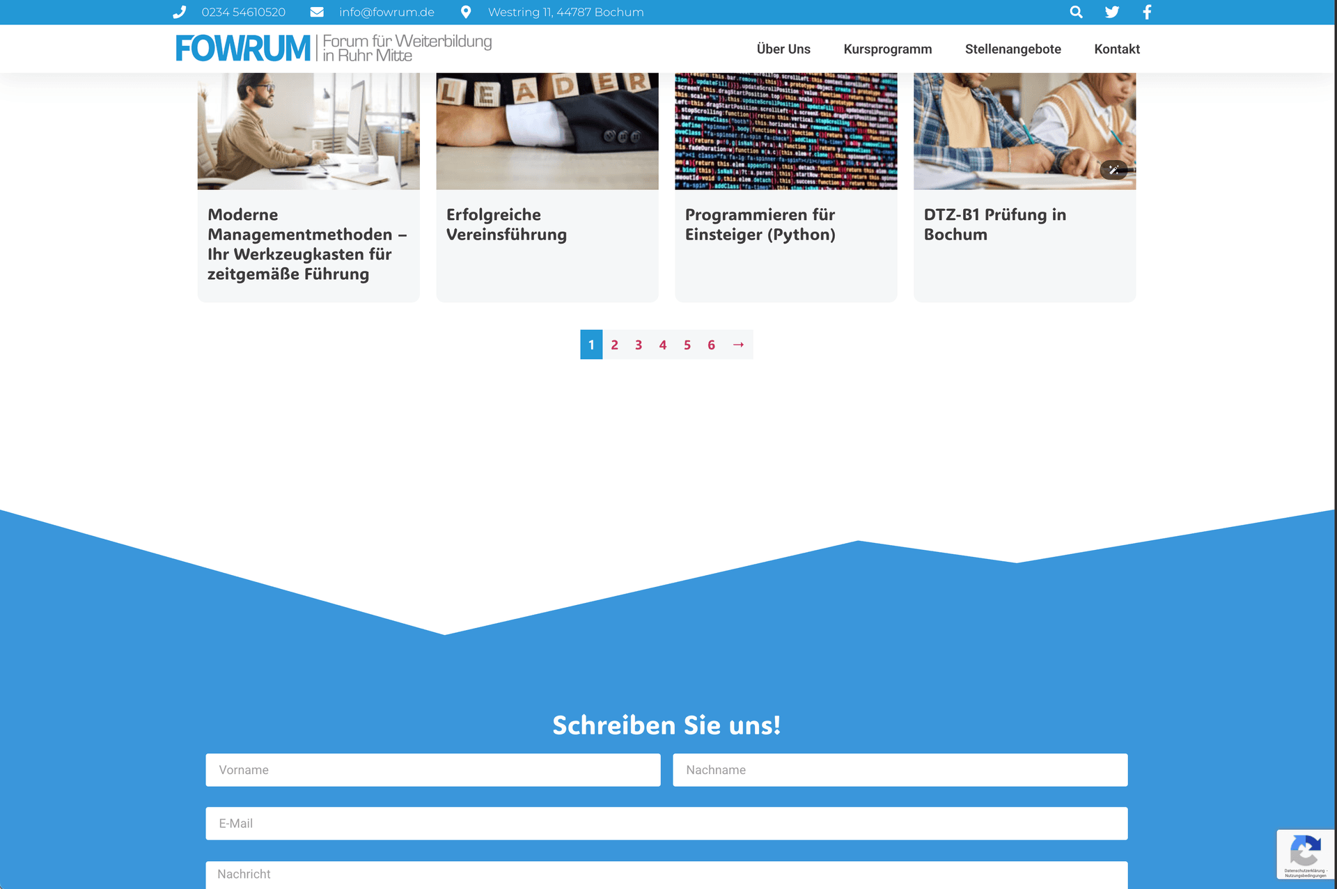 fowrum.de Website Design