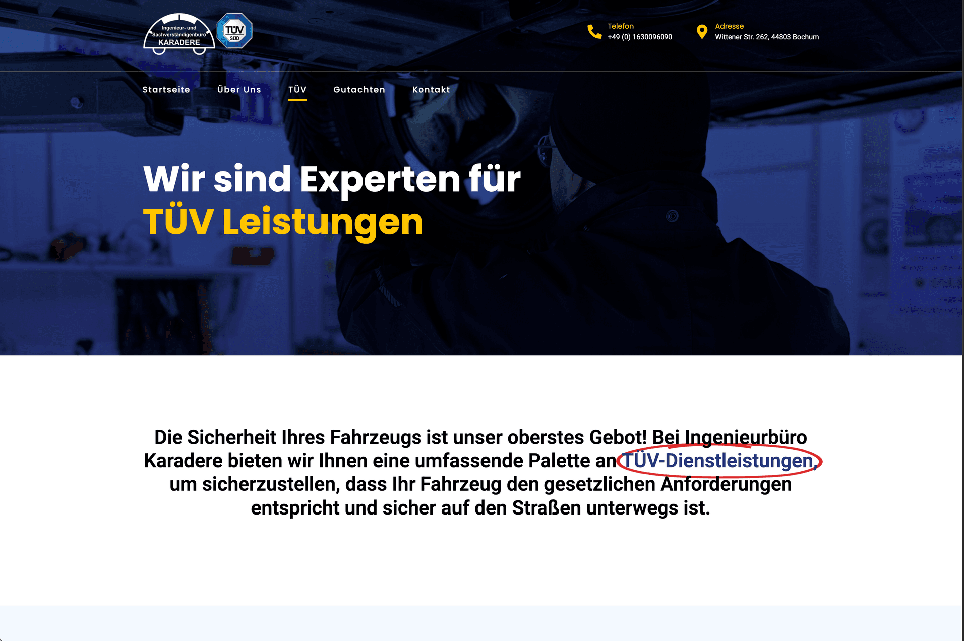 tuvnrw.de Website Design